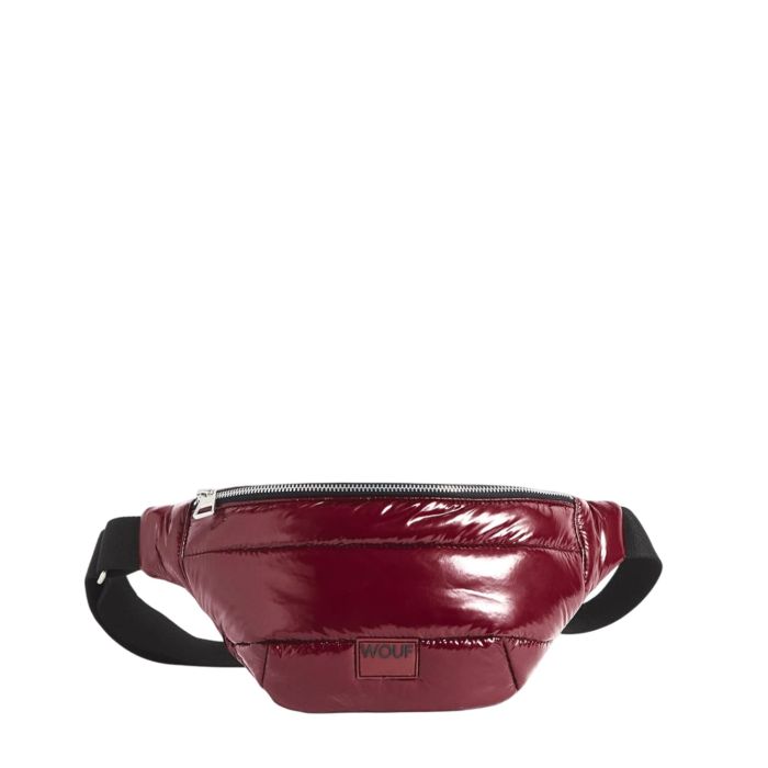 Banane Waist en matériaux recyclé 32 cm Burgundy Glossy