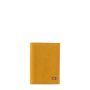 Petit portefeuille Victor en cuir Nubuck Soleil Jaune