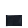 Pochette Camille en cuir UpCyclé 21 cm Lune Bleue