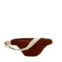 Sac banane matelassé Olivia 32 cm Chocolat