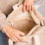 Sac shopping Paul 38cm Teddy Beige