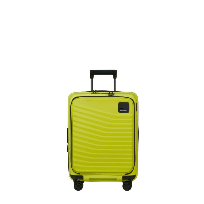 Valise cabine rigide Intuo Extensible avec compartiment ordinateur 55 cm Lime