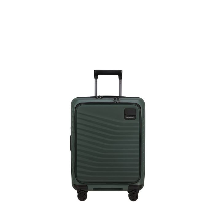 Valise cabine rigide Intuo Extensible avec compartiment ordinateur 55 cm Olive Green