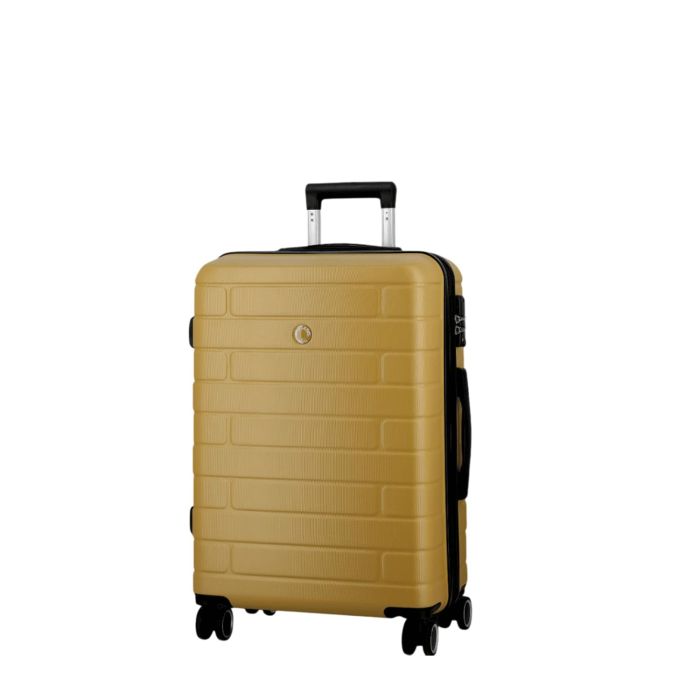 Valise M rigide extensible Arogado - Esco 64 Litres Moutarde
