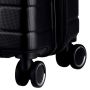 Valise M rigide extensible Arogado - Esco 64 Litres Noir