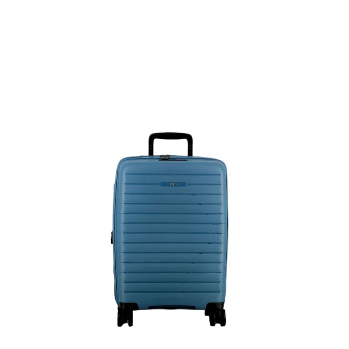 Valise cabine rigide Striper extensible 55 cm Bleu