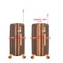 Lot de 3 valises rigides 49403 Extensibles 56, 67 et 78 cm Coffee