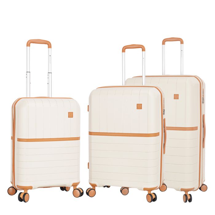 Lot de 3 valises rigides 49403 Extensibles 56, 67 et 78 cm Milky