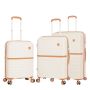 Lot de 3 valises rigides 49403 Extensibles 56, 67 et 78 cm Milky