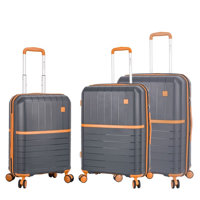 Lot de 3 valises rigides 49403 Extensibles 56, 67 et 78 cm Dark Grey