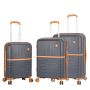 Lot de 3 valises rigides 49403 Extensibles 56, 67 et 78 cm Dark Grey