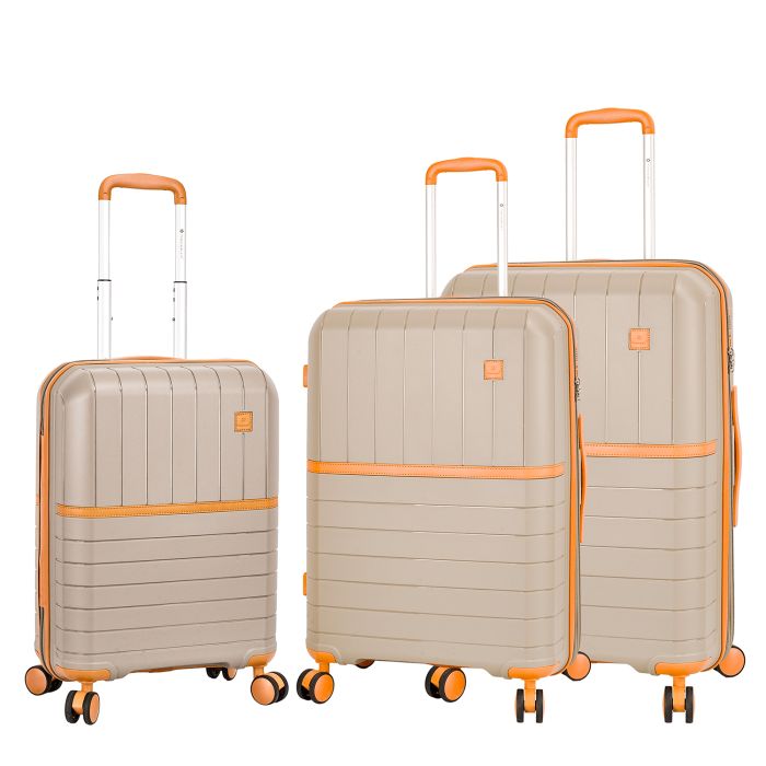 Lot de 3 valises rigides 49403 Extensibles 56, 67 et 78 cm Taupe