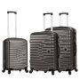 Lot de 3 valises rigides 43303 Extensibles 55, 66 et 76 cm Coffee