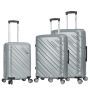 Lot de 3 valises rigides 43903 Extensibles 55, 68 et 79 cm Silver