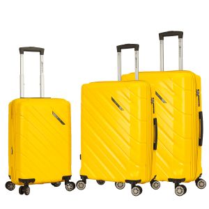 Lot de 3 valises rigides 43903 Extensibles 55, 68 et 79 cm Yellow Lot de 3 valises rigides 43903 Extensibles 55, 68 et 79 cm Yellow