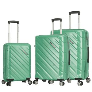 Lot de 3 valises rigides 43903 Extensibles 55, 68 et 79 cm Green Lot de 3 valises rigides 43903 Extensibles 55, 68 et 79 cm Green