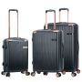 Lot de 3 valises rigides 44303 Extensibles 55, 67 et 77 cm Dark Grey