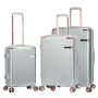 Lot de 3 valises rigides 44303 Extensibles 55, 67 et 77 cm Silver