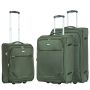 Lot de 3 valises souples S48503 Extensibles 54, 62 et 73 cm Khaki vert