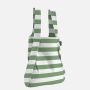 Sac shopping pliable avec pochette 65 cm Olive Stripes