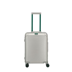 Valise cabine rigide Next Aluminium 55 cm Silver Green