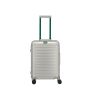 Valise cabine rigide Next Aluminium 55 cm Silver Green