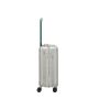 Valise cabine rigide Next Aluminium 55 cm Silver Green