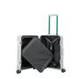 Valise cabine rigide Next Aluminium 55 cm Silver Green