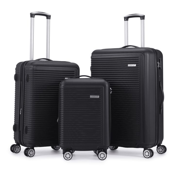 Lot de 3 valises rigides Summer 2.0 Extensibles 55, 67 et 77 cm Noir