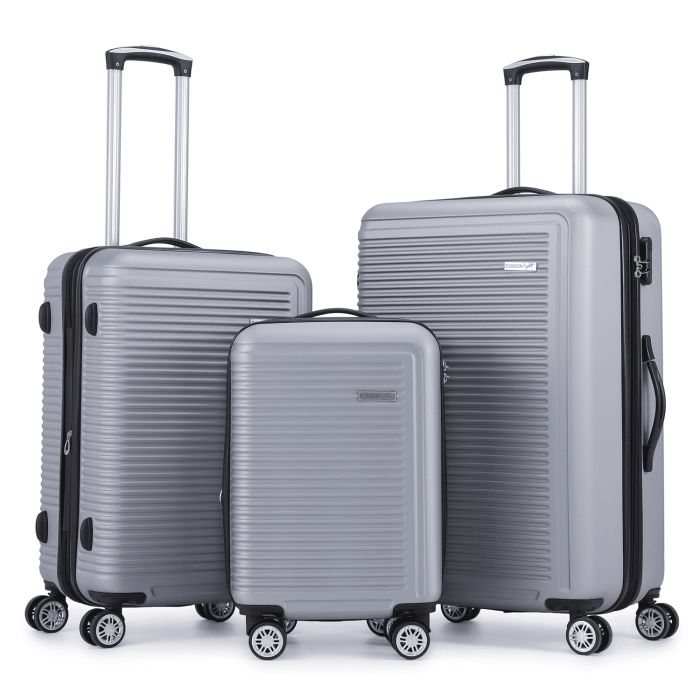 Lot de 3 valises rigides Summer 2.0 Extensibles 55, 67 et 77 cm Silver