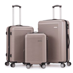 Lot de 3 valises rigides Summer 2.0 Extensibles 55, 67 et 77 cm Champagne
