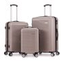 Lot de 3 valises rigides Summer 2.0 Extensibles 55, 67 et 77 cm Champagne