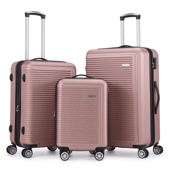 Lot de 3 valises rigides Summer 2.0 Extensibles 55, 67 et 77 cm Rose