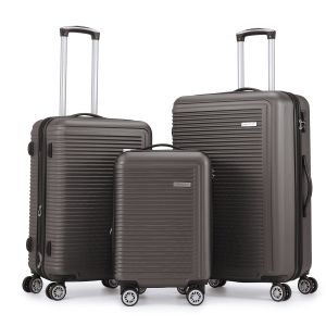 Lot de 3 valises rigides Summer 2.0 Extensibles 55, 67 et 77 cm Brown Kaki