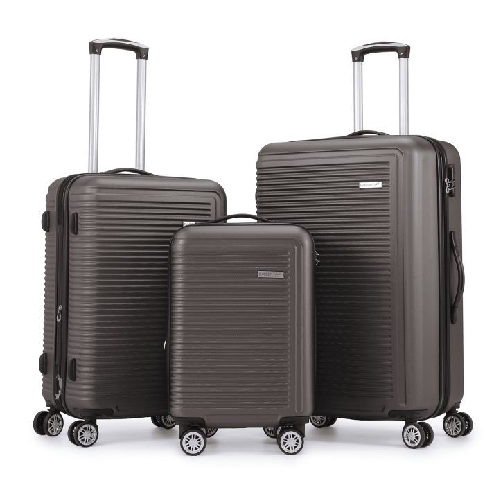 Lot de 3 valises rigides Summer 2.0 Extensibles 55, 67 et 77 cm Brown Kaki