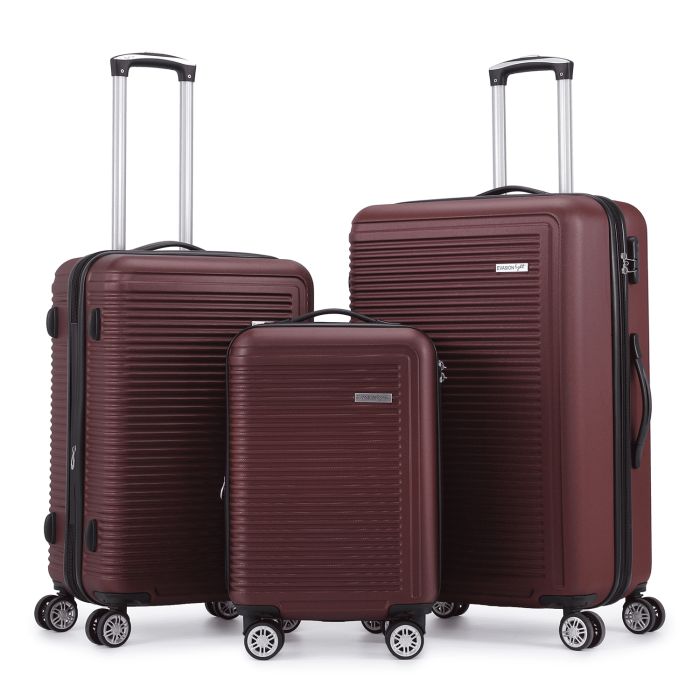 Lot de 3 valises rigides Summer 2.0 Extensibles 55, 67 et 77 cm Burgundy