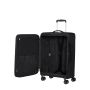 Valise M souple extensible 4 roues Litebeam 66 cm Black