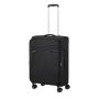 Valise M souple extensible 4 roues Litebeam 66 cm Black