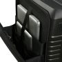 Valise cabine rigide Intuo Extensible avec compartiment ordinateur 55 cm Black