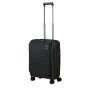 Valise cabine rigide Intuo Extensible avec compartiment ordinateur 55 cm Black