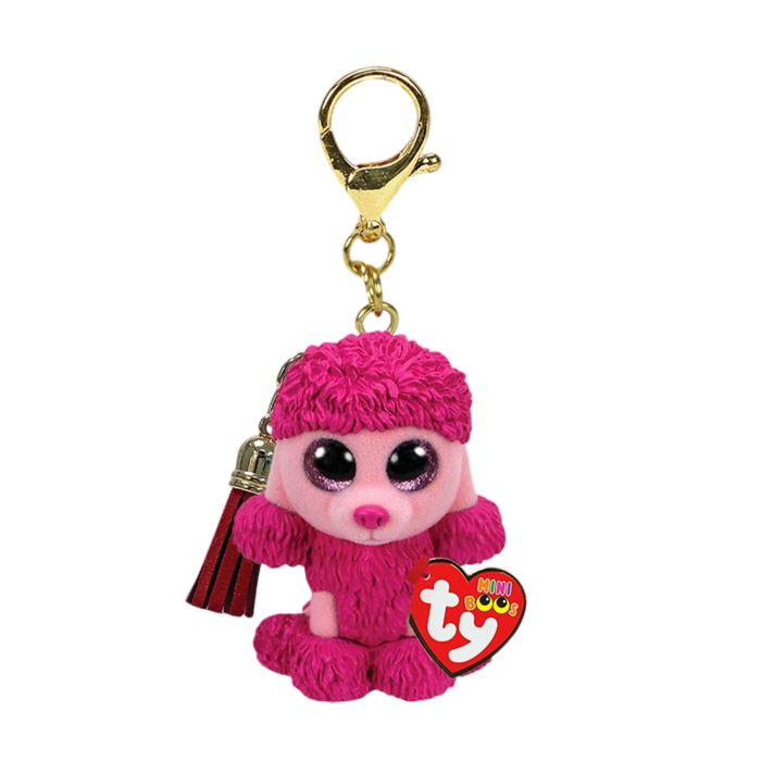 Porte-clés Mini Boos Patsy le Caniche Rose