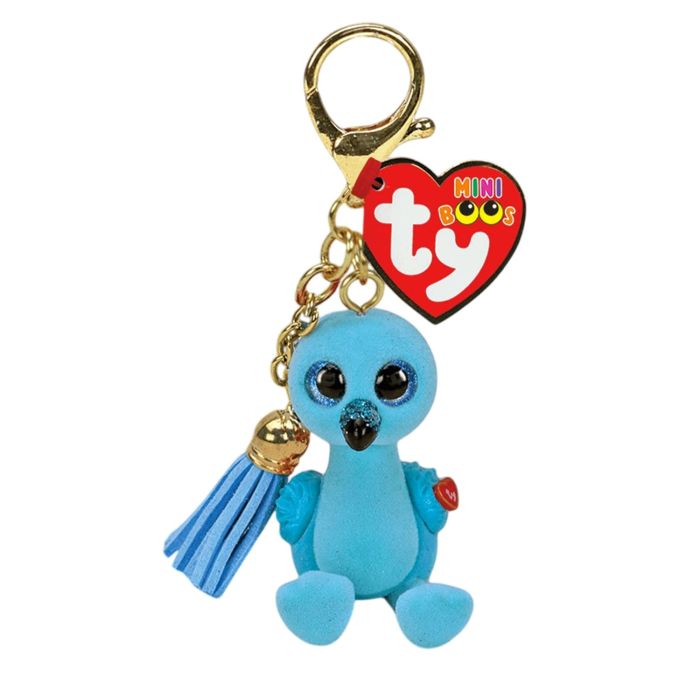 Porte-clés Mini Boos William le Flamant rose Bleu
