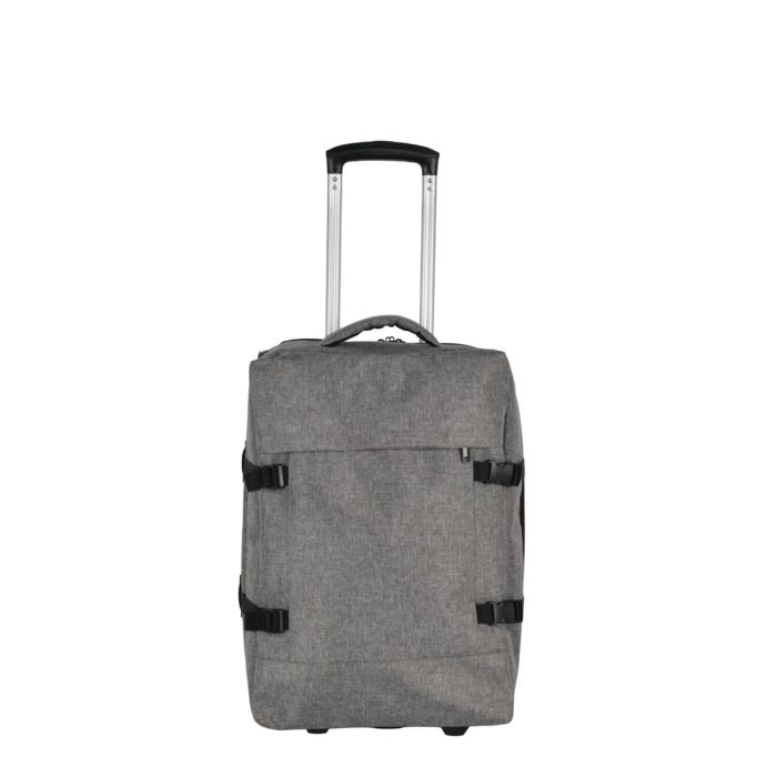 Valise cabine souple Compartiment 55 cm Gris