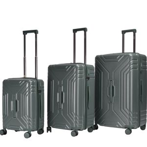 Lot de 3 valises Toranku Trunk et extensibles 54, 68.5 et 78.5 cm Dark green