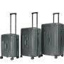 Lot de 3 valises Toranku Trunk et extensibles 54, 68.5 et 78.5 cm Dark green