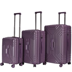 Lot de 3 valises Toranku Trunk et extensibles 54, 68.5 et 78.5 cm Dark purple