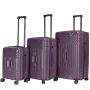 Lot de 3 valises Toranku Trunk et extensibles 54, 68.5 et 78.5 cm Dark purple