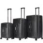 Lot de 3 valises Toranku Trunk et extensibles 54, 68.5 et 78.5 cm Dark grey