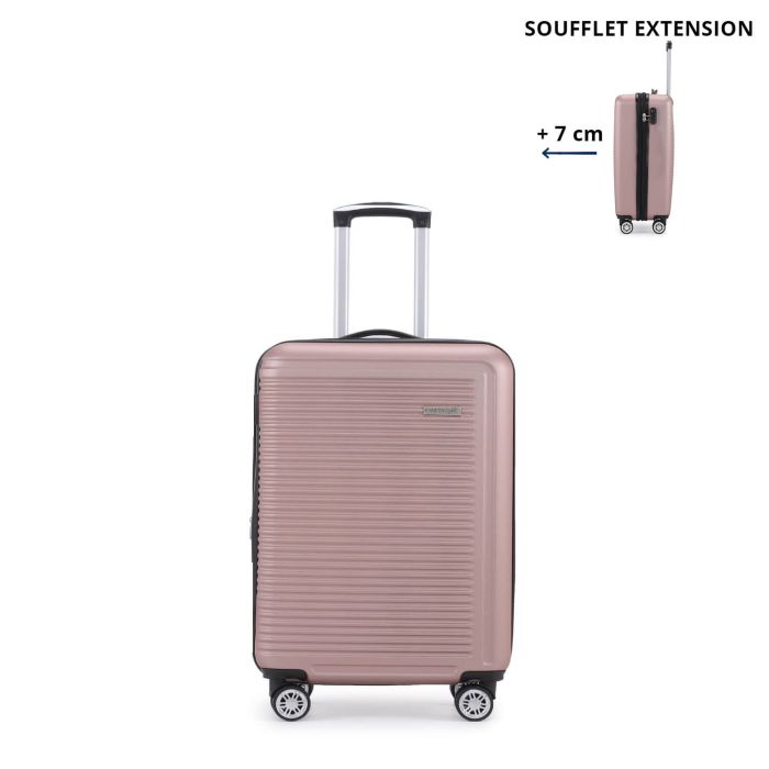 Valise cabine rigide Summer 2.0 Extensible Rose