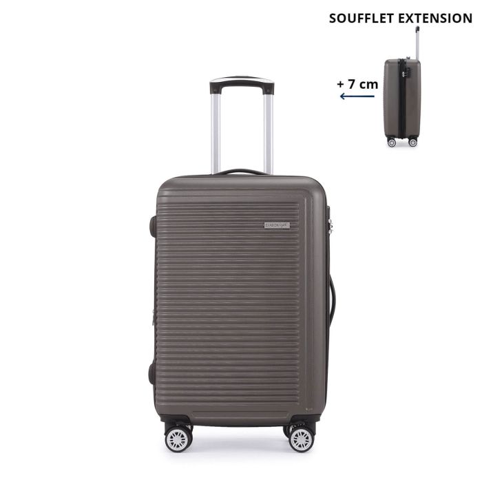 Valise rigide M Summer 2.0 Extensible Brown Kaki